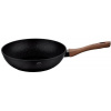 BERLINGERHAUS BERLINGERHAUS Panvica WOK s mramorovým povrchom 28 cm EBONY Line Rosewood BH-1719 (BH-1719)