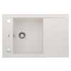 Alveus FORMIC 30 kuchynský granitový drez so sifónom 76x50 - G-11 White, spodná montáž 1128396ST