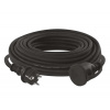 Vonku predlžovací kábel Emos P01725R, 1x zásuvka, 230 V, 2,5 mm2, čierny, 25 m