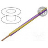 Vodič LgY lanko Cu 0,35mm2 žlto-fialový PVC 300/500V 200m
