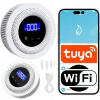 WiFi senzor úniku plynu s alarmom Tuya Smart Life - zemný plyn, bioplyn