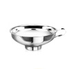 GastroKitchen Nerezový lievik s nízkym hrdlom a rukoväťou - veľkosť S | Gastrokitchen