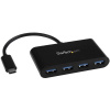 StarTech.com HB30C4AB hub USB 3.2 Gen 1 (3.1 Gen 1) Type-C 5000 Mbit/s Čierna (HB30C4AB)
