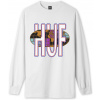 pánske tričko HUF QUAKE USA LS TEE White M