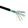 Solarix Kabel FTP PE drát c6 venkovní, 500m/špulka černý, SXKD-6-FTP-PE 27655194