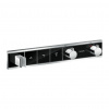 Hansgrohe RainSelect, termostatická sprchová batéria pod omietku, na 3 výstupy, čierna/chrómová, HAN-15356600