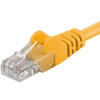 PremiumCord sputp005Y patch UTP, RJ45-RJ45, level 5e, 0,5m, žlutý