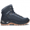 LOWA Dámska zimná treková obuv RENEGADE WARM GTX MID Ws navy/iceblue - modrá Veľkosť EU: 38