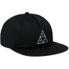 pánska šiltovka HUF UNSTRUCTURED TRIPLE TRIANGLE SNAPBACK Black