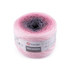 YarnArt Bavlněná pletací příze Rosegarden 250 g - 14 (313) růžová střední šedá
