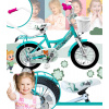 Kelly detský bicykel s rodičovskou rukoväťou – mentolový 12