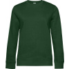 B&C | QUEEN Crew Neck, Dámska mikina, zelená bottle, XL