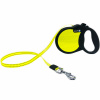 Alcott Visibility Retractable Leash 5m - reflexné navíjacie vodítko pre psa, neónové - M