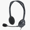 Logitech Stereo H111 slúchadlá s mikrofónom, káblové, čierna