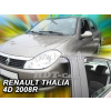 Plexi, ofuky RENAULT Thalia 4D, 2008 =>, přední + zadní