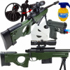 KARABIN SNAJPERKA AWP NA GULIČKY ASG + LASEROVÁ PIŠTOĽ + GULIČKY 800 ks GRANÁT