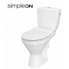 Cersanit CERSANIA WC-Kombi SimpleOn, zadný odpad,3/6l +sedátko Slim SC Duropl EO K11-2338 K11-2338