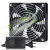 VÝKONNÝ VENTILÁTOR TICHÝ CHLADIČ s reguláciou otáčok 120mm