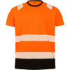 Result Recycled | R502X Bezpečnostné tričko_30.502X Farba: fluorescent orange/black, Veľkosť: S/M