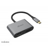 AKASA - adaptér Type-C na HDMI a VGA