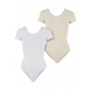 Ladies Organic Stretch Jersey Body 2-Pack - white+whitesand S
