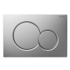 GEBERIT SIGMA01 ovládacie tlačítko Easy to clean, pre 2 množstvá splachovania, chróm mat 115.770.JQ.5