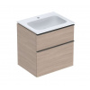 Geberit iCon Skrinka s umývadlom, 60x50x60 cm, 2 zásuvky, KeraTect, dub 502.331.JH.1