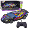 LEAN TOYS RC športové auto na diaľkové ovládanie s LED svetlami fialové 1:22