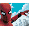 ZUTY Maľovanie podľa čísel - SELFIE SPIDERMAN A AVENGERS TOWER Rámovanie: bez rámu a bez vypnutia plátna, Rozmer: 40x50 cm