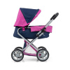 MILLY MALLY Detský kočík pre bábiky Alice Prestige Navy 67x36x62 sivá