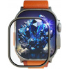 Fixed zafírová ochrana displeja pre Apple Watch Ultra s oceľovým rámčekom FIXGSAW-1029