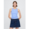 GAP Ribbed top with logo - Women's svetlomodrá M GAP 1200139346171