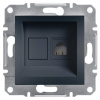Asfora - Zásuvka telefonní RJ11, antracit, EPH4100171 (Schneider Electric, Asfora, antracit)