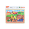 Viga puzzle stavebné stroje 24 ks