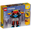 LEGO Creator 326547 LEGO CREATOR 31124 SUPER ROBOT TRANSFORMERS 3W1 (LEGO CREATOR Super ROBOT Transformers 3v1 SMOK Jet 159 Klocki 6+)