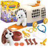 SET MALÉHO VETERINÁRA PLYŠOVÝ PSÍK PLYŠOVÁ HRAČKA TRANSPORTER + DOPLNKY
