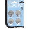 Samolepiace háčiky 4 ks