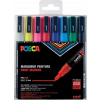Posca Uni-Ball PC-3M, vícebarevný, vícebarevný, 8 barev, jemný, 0,9 mm, 1,3 mm