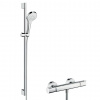 Hansgrohe Croma Select S Sprchový set s termostatom Ecostat, 2 prúdy, chróm 27833400-HG