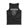 DRAGOWA pánske tielko slovenský znak s nápisom, čierna 160g/m2 - XL