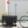 Vozík za bicykel, čierny 45 kg, železo-ForU-94108