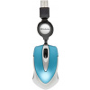 Verbatim Go Mini optická myš, přenos USB, 3 tlačítko, 1000 dpi, Karibik modrá