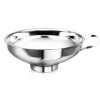 GastroKitchen Nerezový lievik s nízkym hrdlom a rukoväťou - veľkosť L | Gastrokitchen