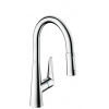 Hansgrohe Dřezová baterie Talis M51 s vytahovací sprškou, 2 proudy chrom 72813000