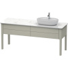 DURAVIT Luv stojaca skrinka pod umývadlo vpravo, pod dosku, 2 zásuvky, 1733 x 570 x 743 mm, taupe matná lakovaná, LU9563R6060
