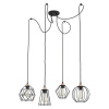 TK Lighting GALAXY Spider Závesné stropné svietidlo čierno-medené priemyselné 4xE27 1646 TK osvetlenie
