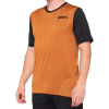 Cyklistický dres s krátkymi rukávmi 100% Ridecamp Short Sleeve Jersey Terracotta/Black M