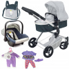 Woopie Royal Doll Set 3in1 Trolley + detský nosič (Woopie Royal Doll Set 3in1 Trolley + detský nosič)