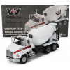Dm-models Western star 4700 Sb Concreter Tanker Cement Mixer Truck 3-assi 2018 1:50 White