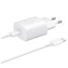 EP-TA800EWE + EP-DA705BWE Samsung 25W cestovná nabíjačka + USB-C/USB-C kábel White (OOB Bulk)